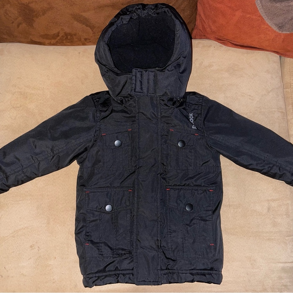 Children's Black Hooded Jacket
